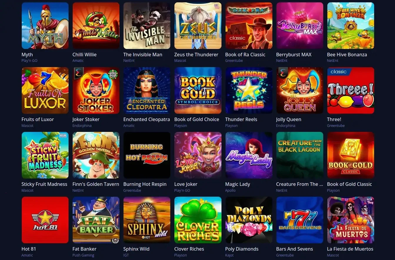 Fugu Casino Plattform und Spiele